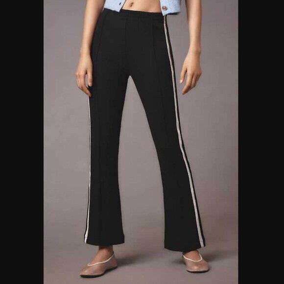 New L Maeve x Anthropologie pull on track pants in black - Picture 2 of 10